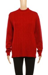 24 Pieces Women's Long Sleeve Knit Sweater Mix Colors - Womens Sweaters & Cardigan