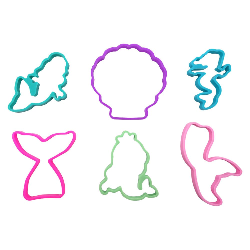 288 pieces Mermaid Silicone Stretch Bands - Rubber Bands