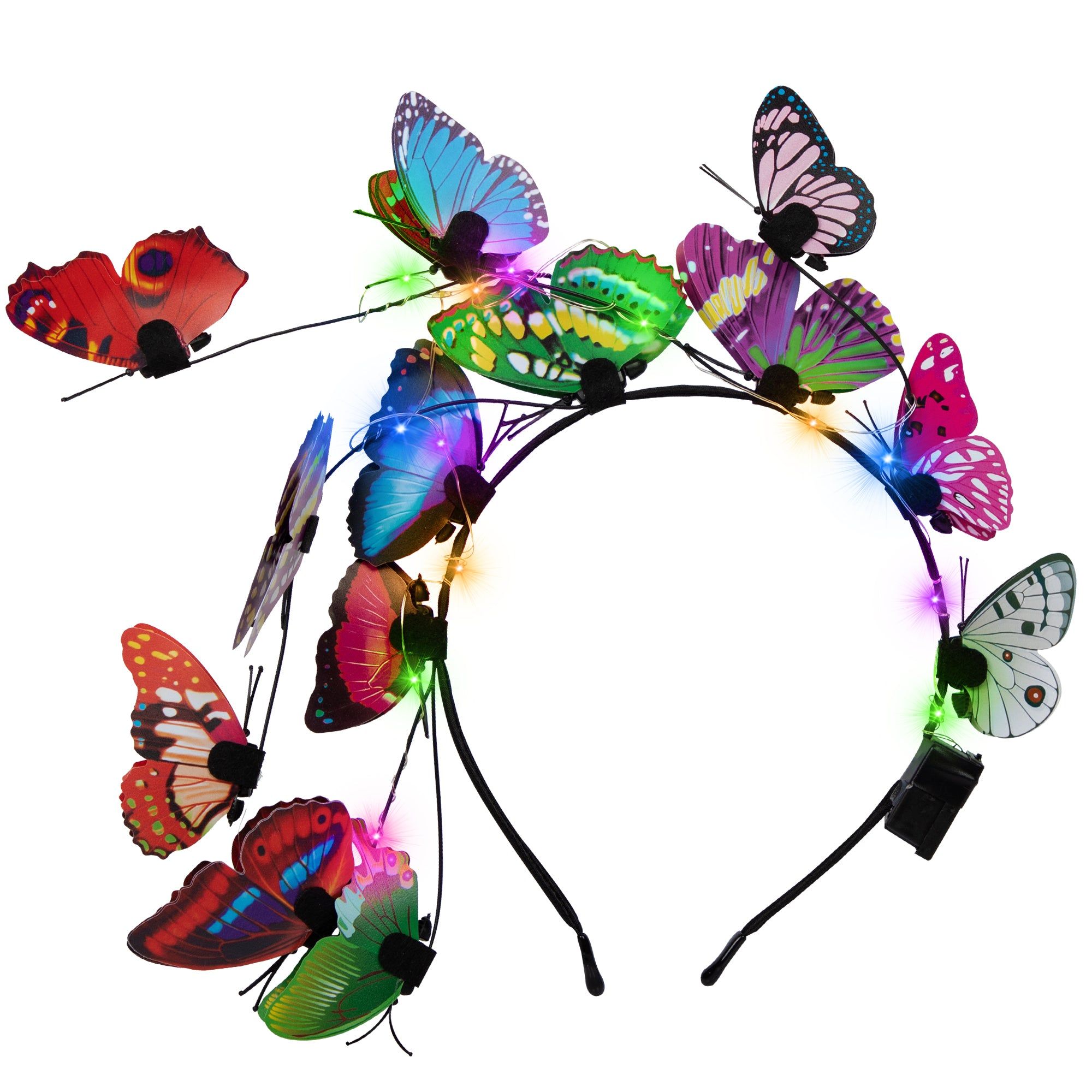 36 Wholesale Led Butterfly Headband