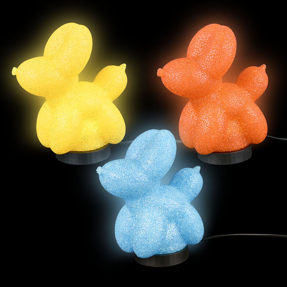 12 of 8.25" Sparkle Balloon Dog Lamp