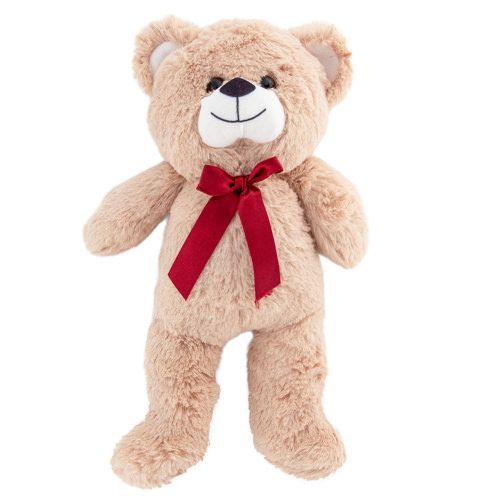 12 pieces of 13" Plush Tan Bear With Bow