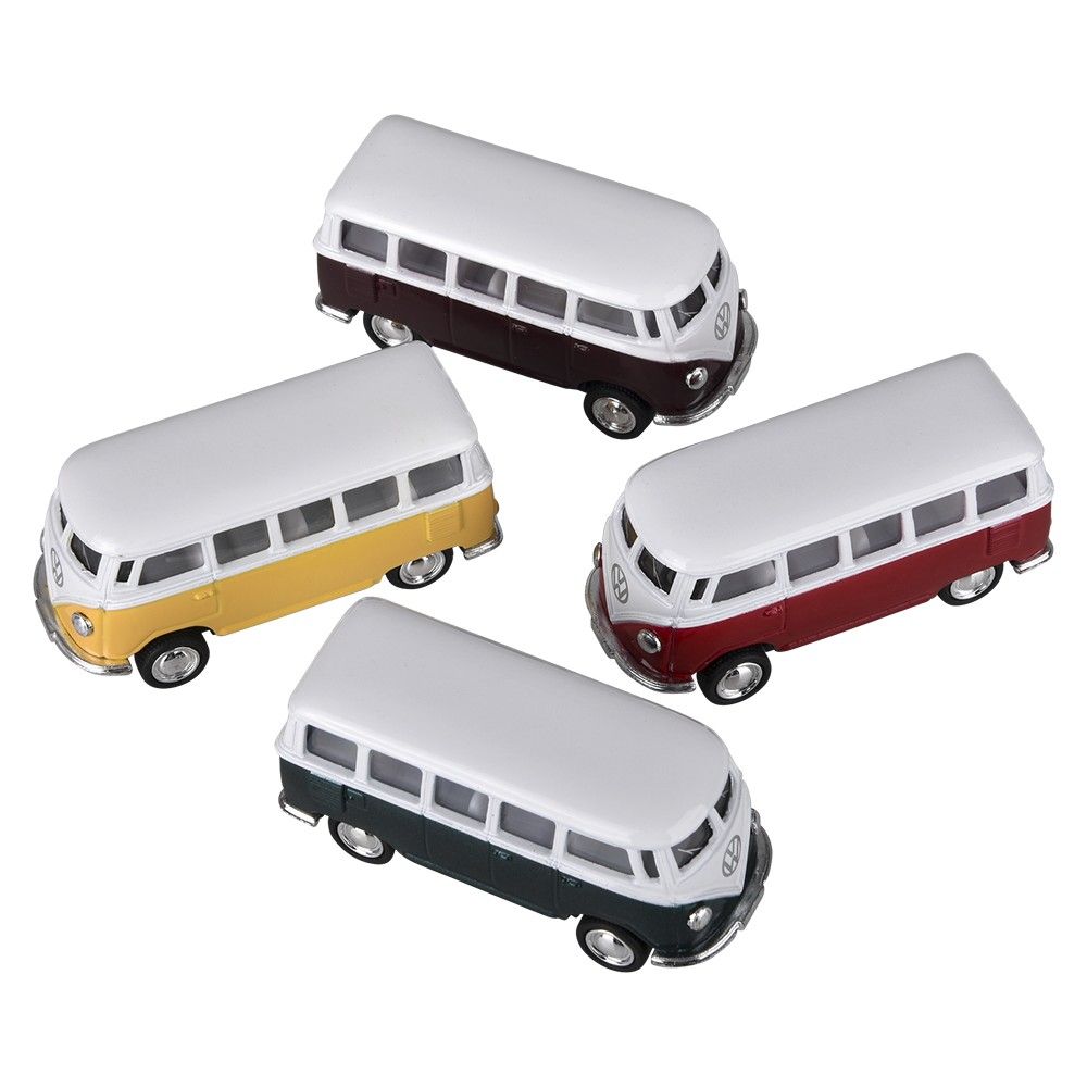 288 pieces of 2.5" DiE-Cast Pull Back 1962 Vw Classic Bus