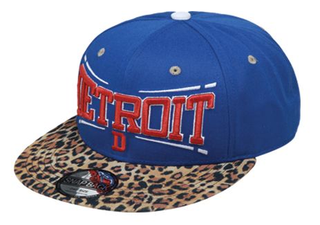 Leopard Print Visor Snapback Caps