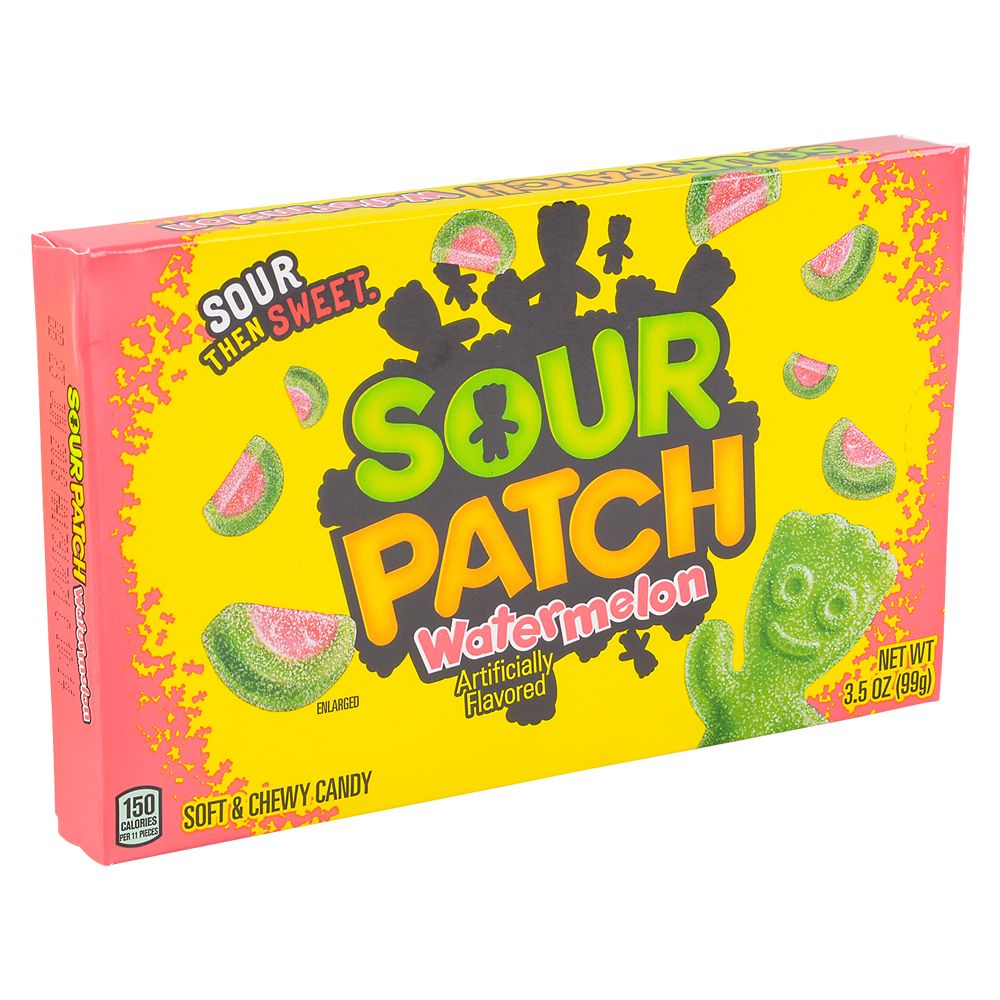 12 pieces Sour Patch Watermelon Theater Box Candy 12pc - Spray Bottles