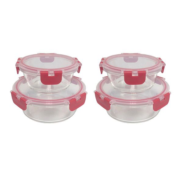 4 pieces 4 Pk Round Container - Food Storage Containers
