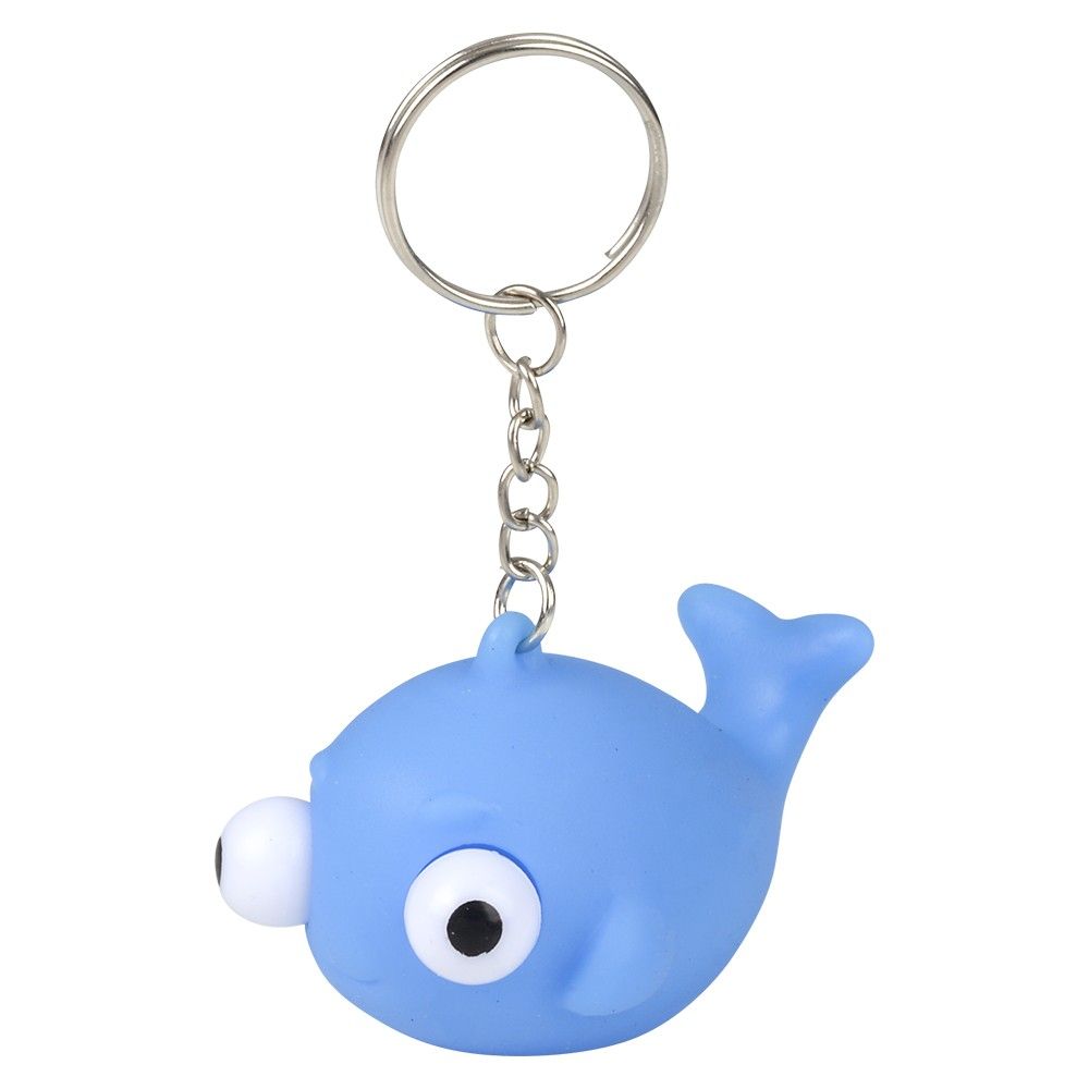 288 pieces 2" Squeeze Animal Popping Eye Keychain - Key Chains