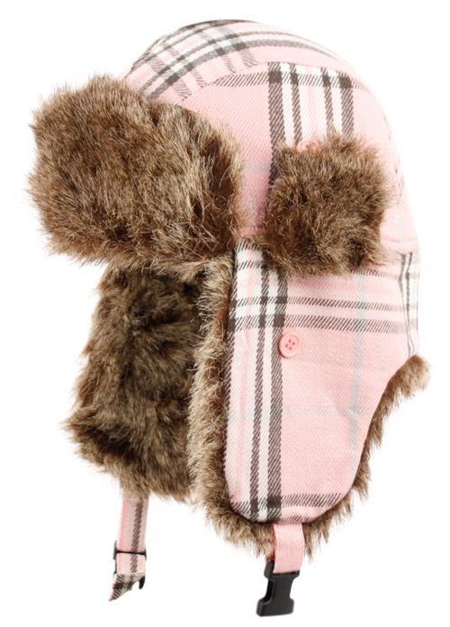 12 Wholesale Plaid Trooper Hat Tp476 A Assorted