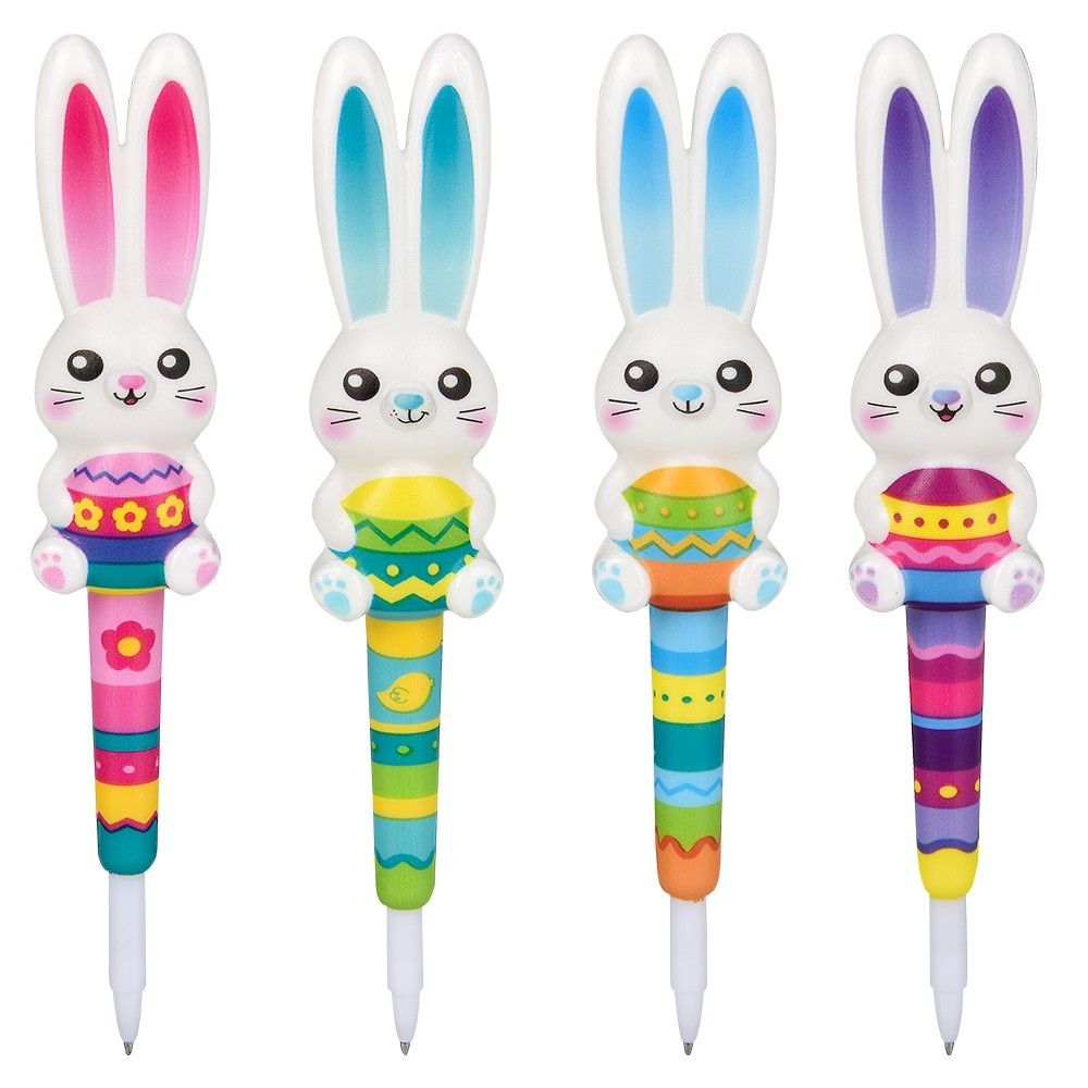 144 pieces Easter Bunny Squish Pen 7" - Slime & Squishees