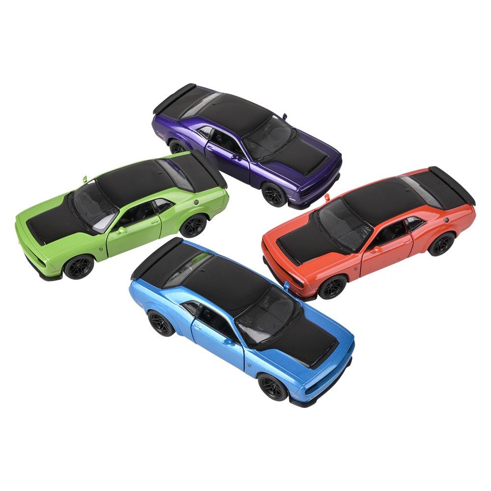 144 pieces 5 inch Diecast Pull Back 2023 Dodge Challenger Srt - Car, Planes, Trains & Bikes