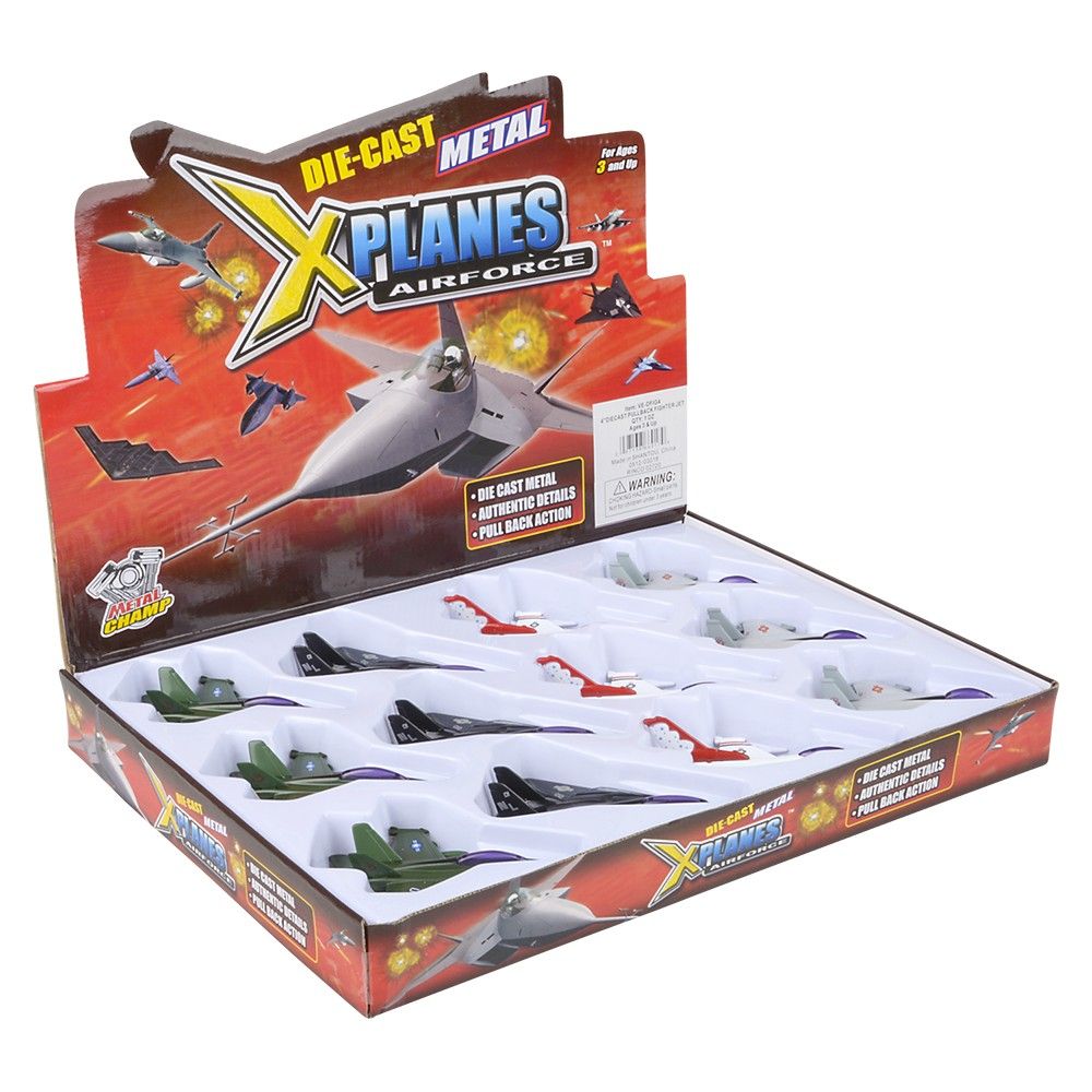 288 pieces 4" DiE-Cast Pullback Fighter Jet - Car, Planes, Trains & Bikes