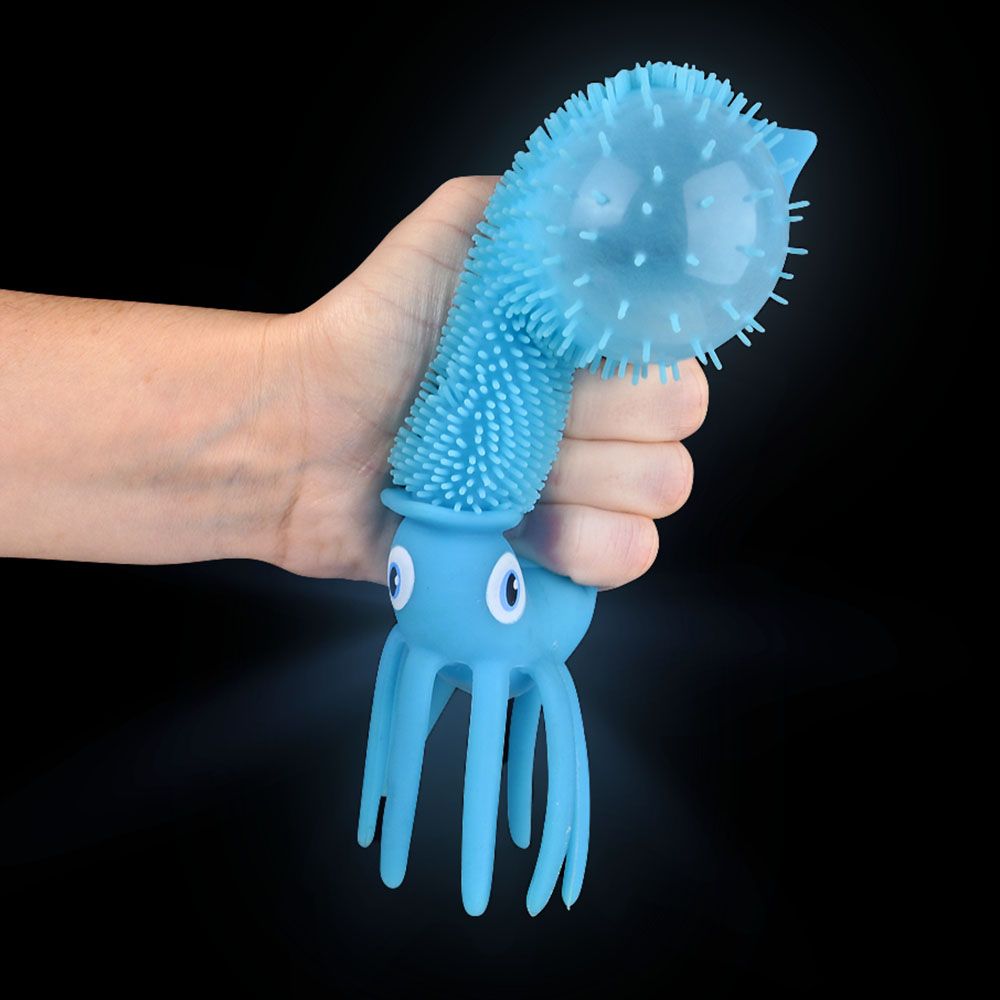 144 pieces 7" LighT-Up Squid Puffer - Slime & Squishees