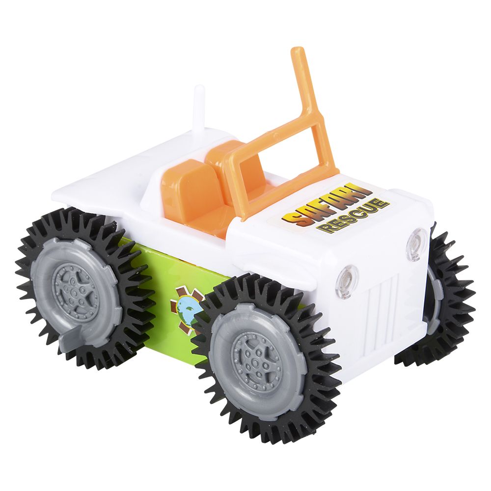 24 pieces 3.75" Safari Rescue Flip Truck - Car, Planes, Trains & Bikes