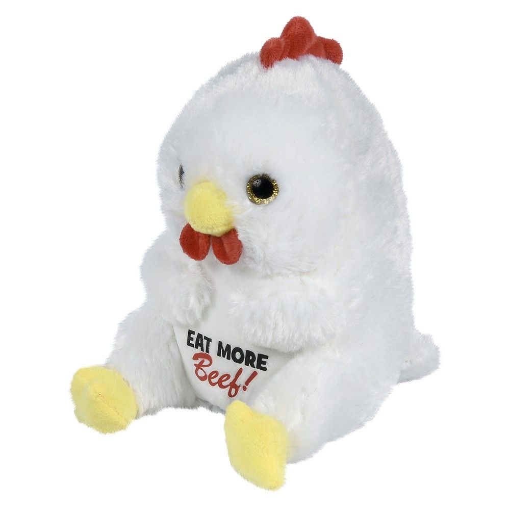 66 pieces 7" Belly Buddy Chicken Eat More Beef - Plush Toys