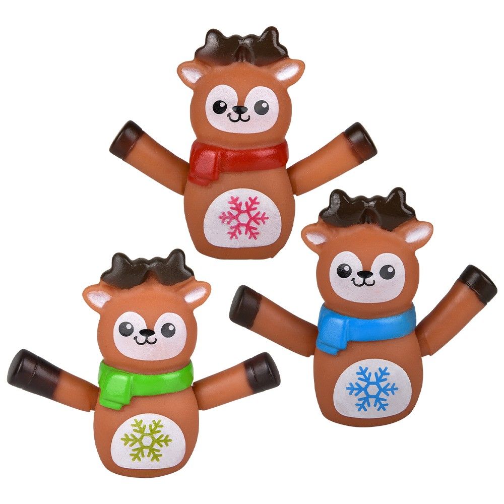864 pieces Reindeer Finger Puppet 2" - Magic & Joke Toys