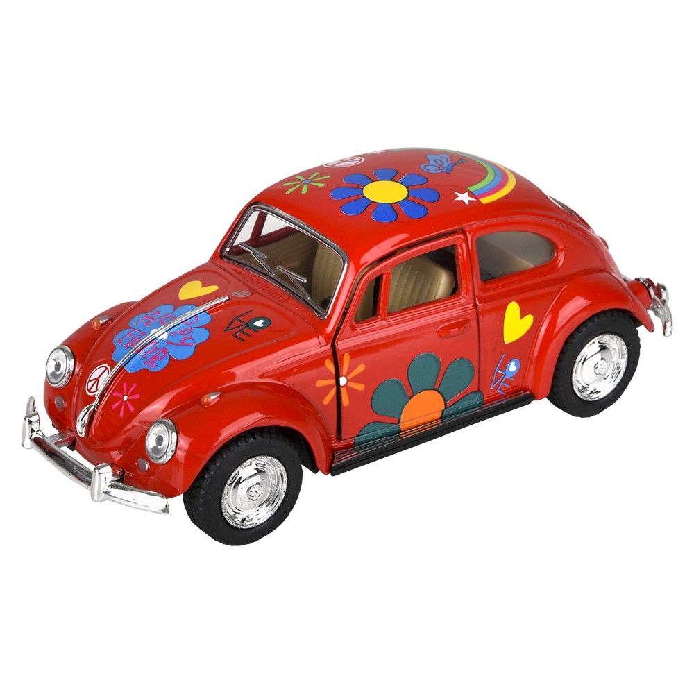 144 pieces 5" Diecast Pull Back Vw Beetle Printing - Car, Planes, Trains & Bikes