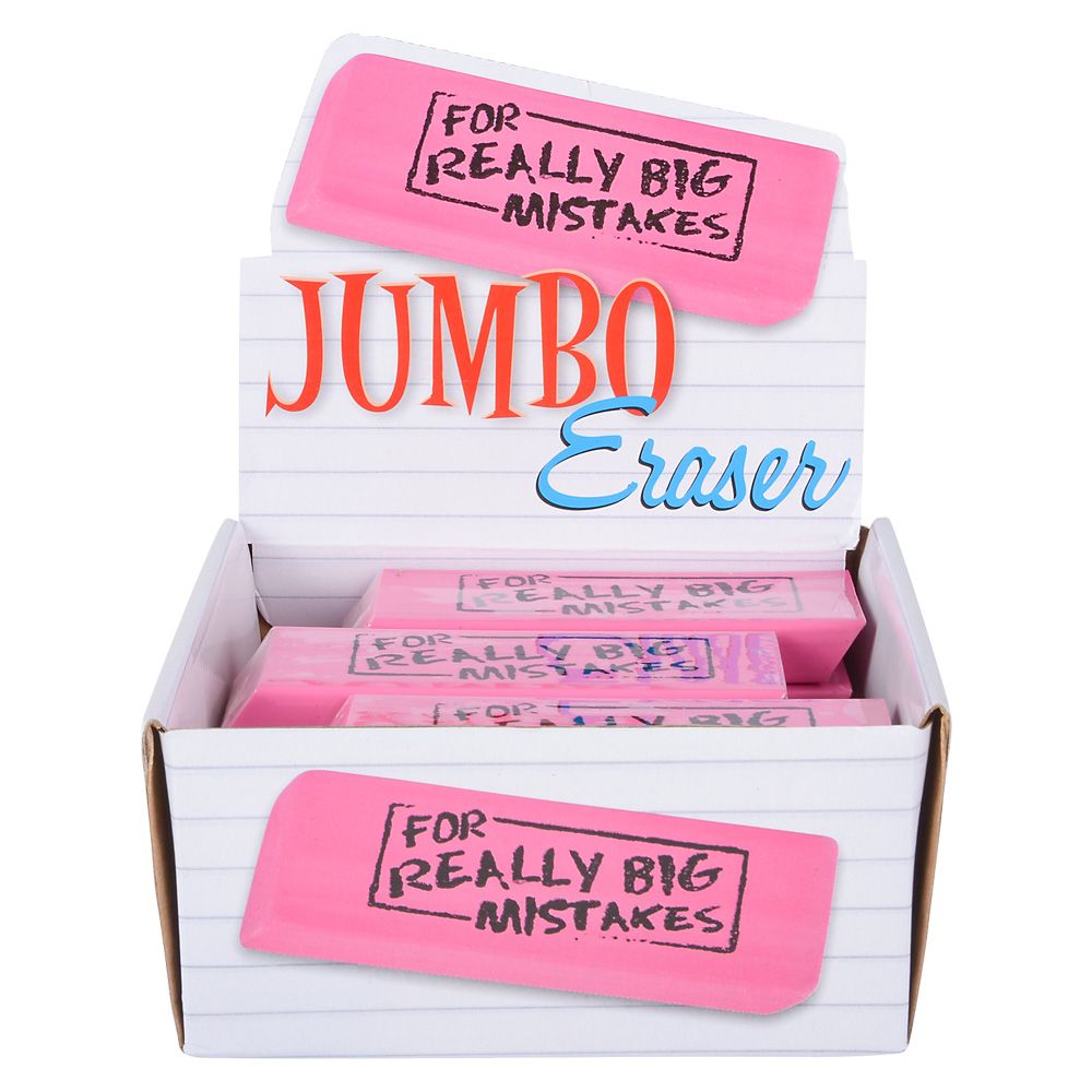 48 Wholesale Jumbo Big Mistake Wedge Eraser