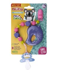16 Wholesale Nuby Silicone Beaded Pacifinder With Bonus Teether Bird 0 months up
