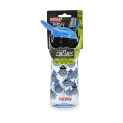 48 Wholesale Nuby 18oz FliP-It Reflex Straw Cup, Shark for 18 months up