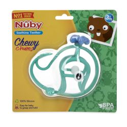 24 Wholesale Nuby Chewy Chums Silicone Whale 3+ Months