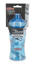24 pieces Nuby 12oz Pop Up Sipper,shark Only - Baby Accessories