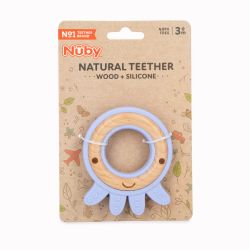 36 Wholesale Nuby Wood+ Silicone Animal Natural Teether/octopus