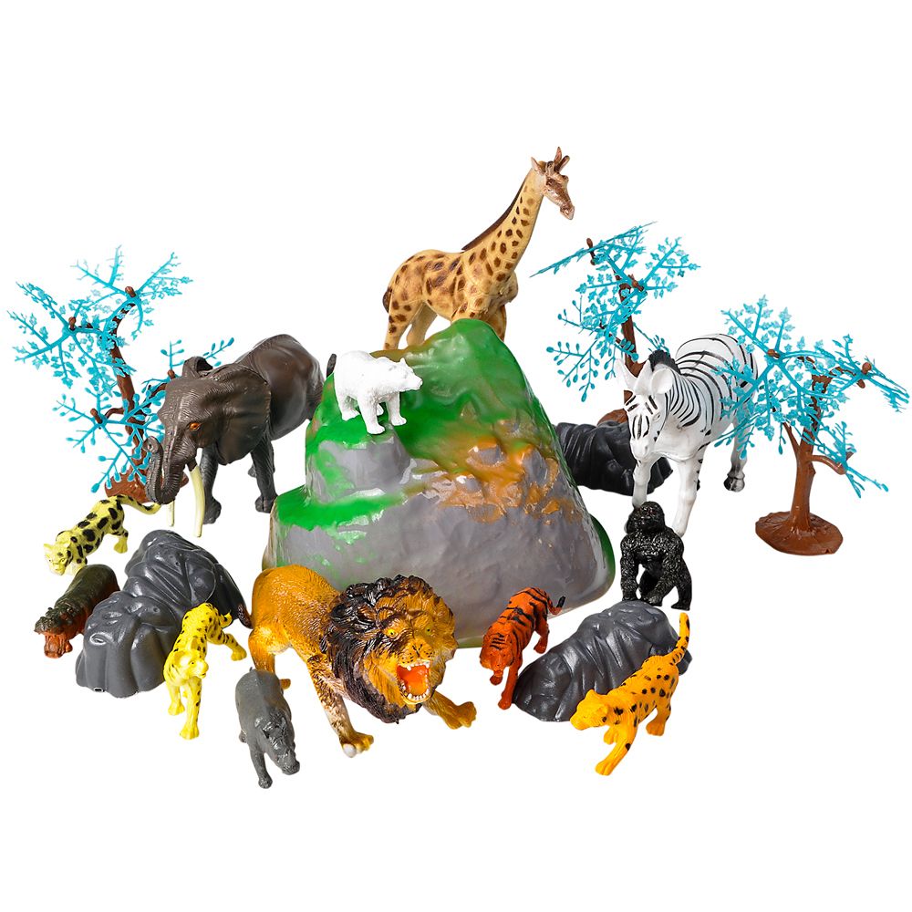 12 pieces of 23 Pc Animal Set With Carry Bag