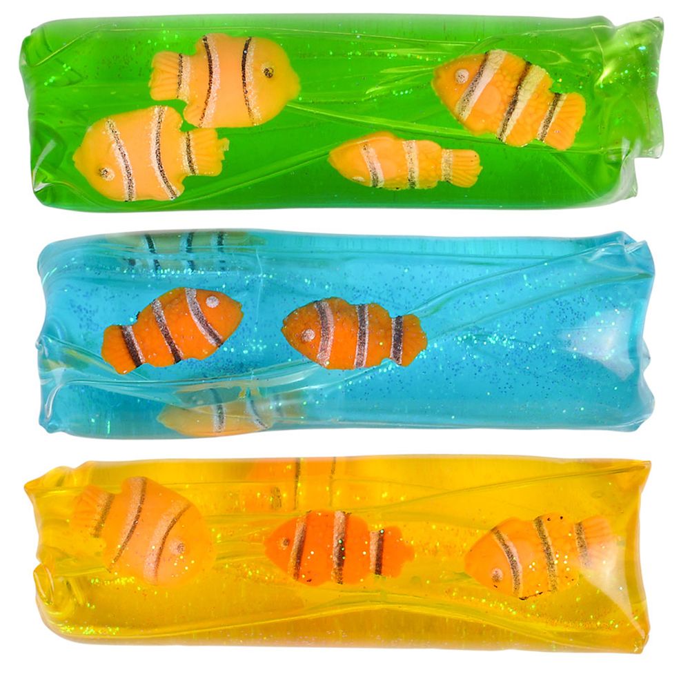 96 pieces 4.75" Clownfish Water Wiggler - Slime & Squishees