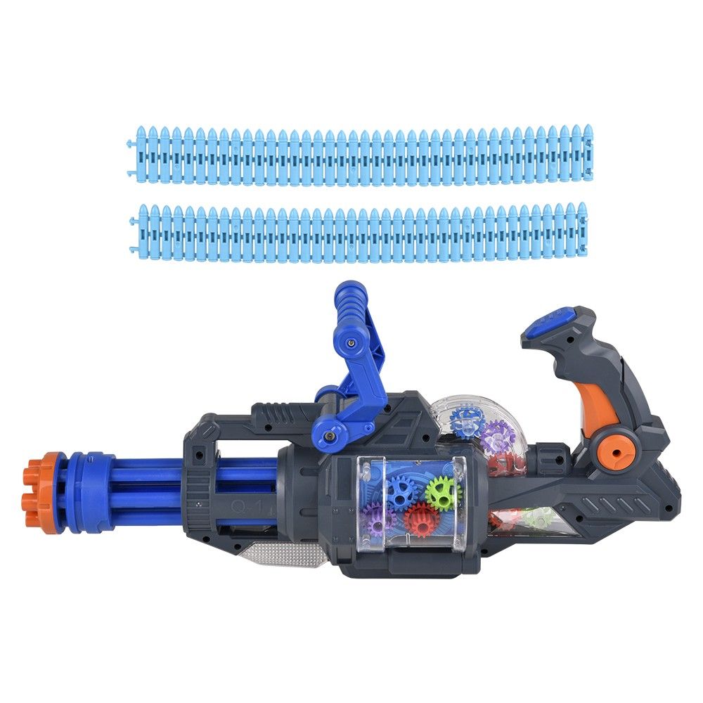 12 pieces 15" LighT-Up Gatling Gear Gun - Light Up Toys