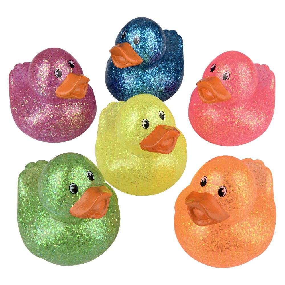 72 pieces 3.75 Inch Glitter Duckies 12ct  - Slime & Squishees