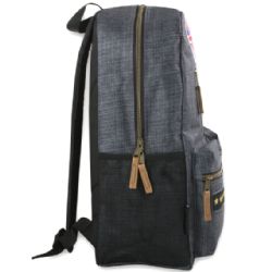 24 Wholesale 18 Inch Multi Pocket Backpack With Real Patches & Brass Zippers