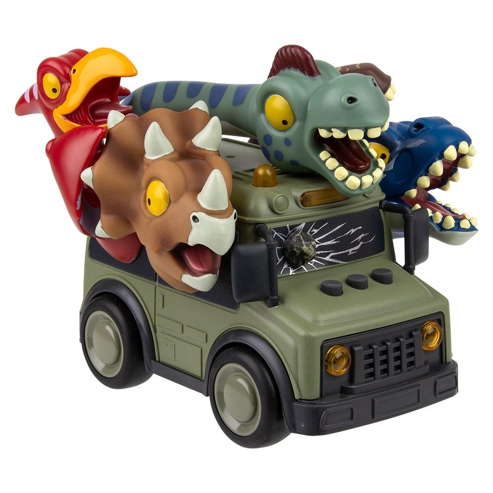 24 pieces of Dinosaur School Bus With Lights And Sound
