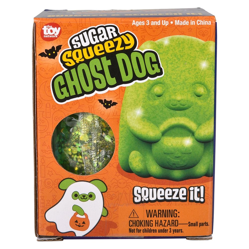 24 of (t) Jumbo Sugar Squeezy Halloween Ghost Dog 4"