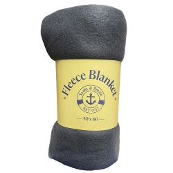 168 Pieces Yacht & Smith Soft Fleece Blankets 50 X 60 Gray 150g - Fleece & Sherpa Blankets