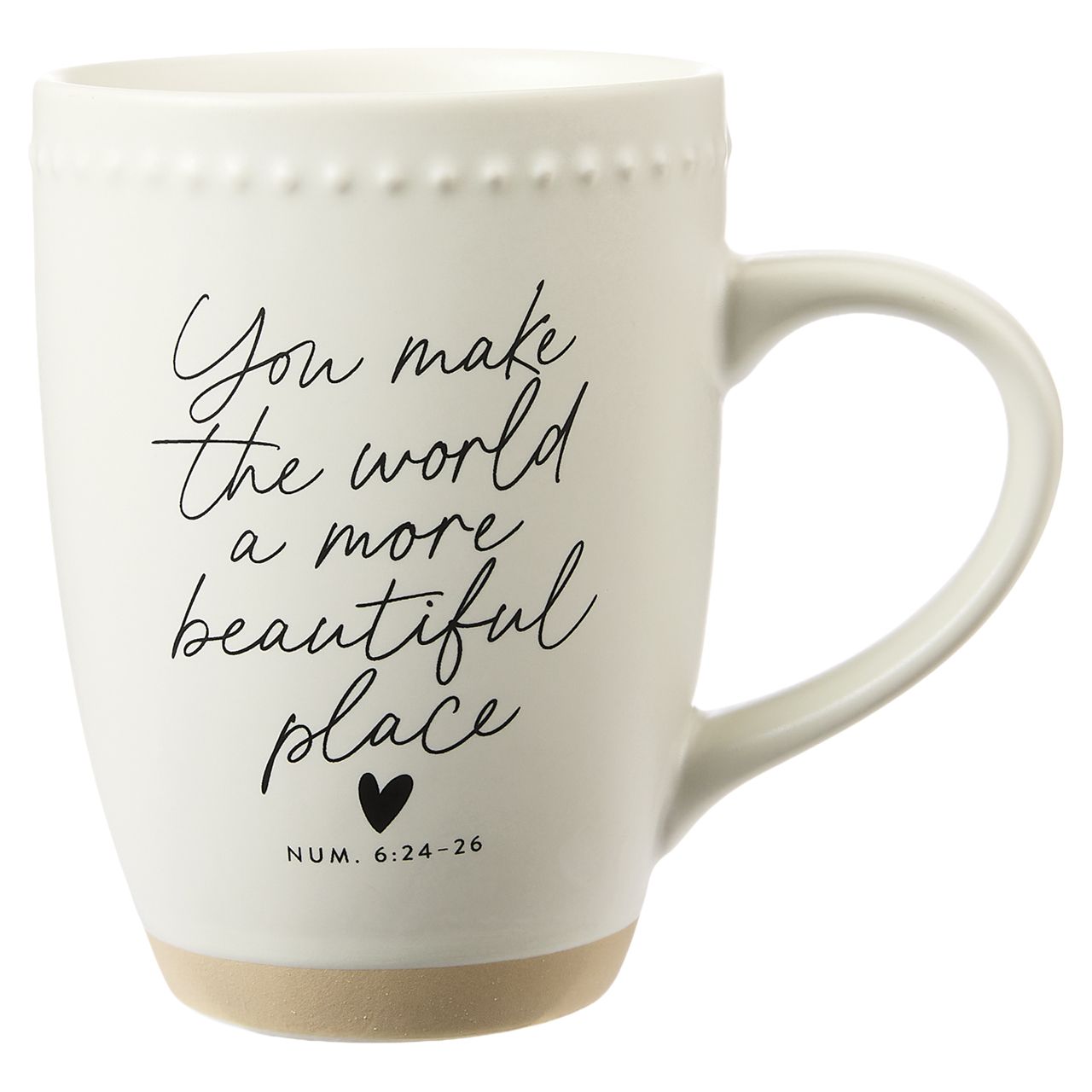 24 pieces 18 Oz Beaded Mug With Loved Cross Charm - Coffee Mugs