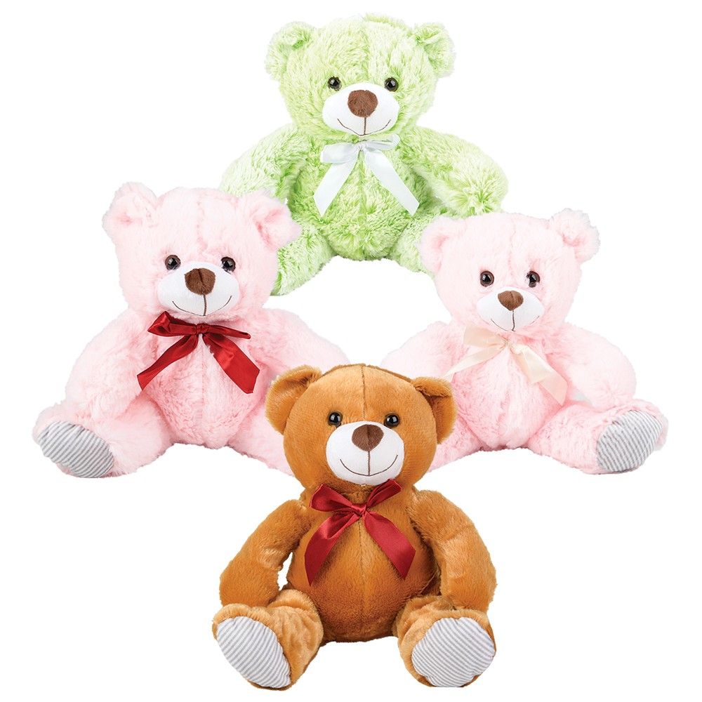 36 pieces 10" Ribbon Bear Assortment - Plush Toys