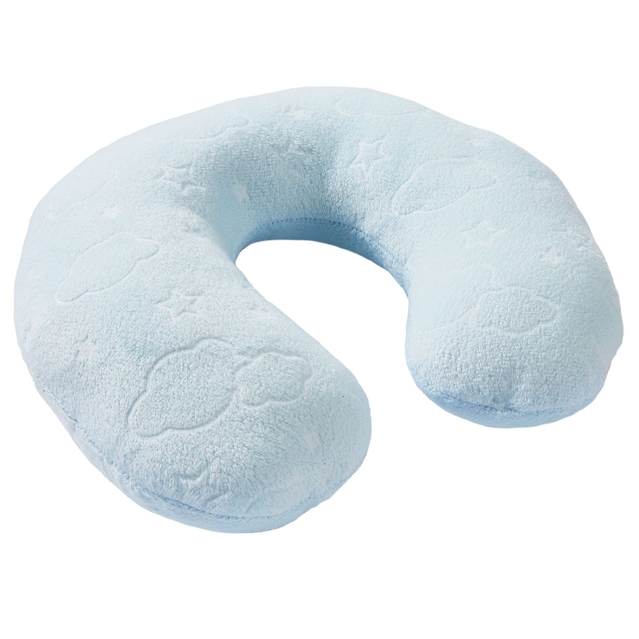 24 pieces Mink And Sherpa Baby Blanket And Neck Pillow Set - Blue - Baby Accessories
