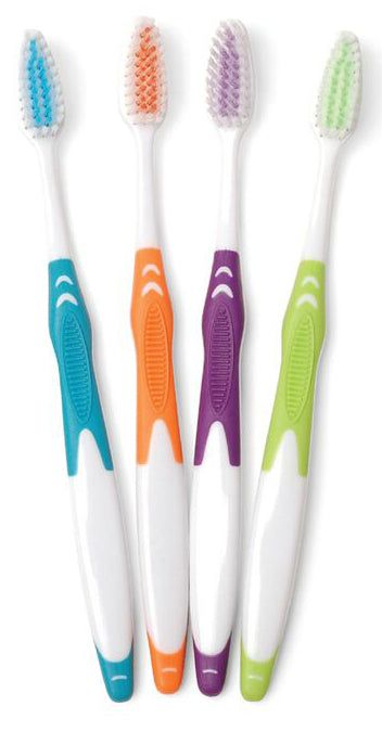 252 Pieces Freshmint Adult Rubber Handle Toothbrush - Toothbrushes and Toothpaste