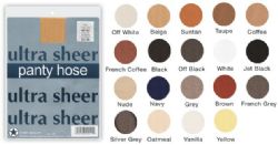60 Pairs Ultra Sheer Pantyhose In Assorted Colors - Womens Pantyhose