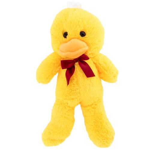 12 pieces of 13" Plush Yellow Duck With Bow