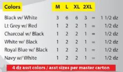 48 Pieces of Mens Tricot Shorts With Pockets Assorted Colors And Sizes M-2xl