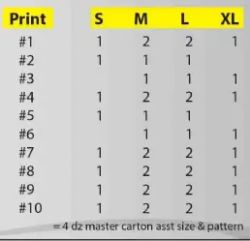 48 Pieces of Mens Long Sleeve Long Leg Print Color Pajama Set Assorted Sizes S-xl