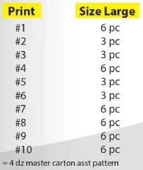 48 Pieces of Mens Long Sleeve Long Leg Print Color Pajama Set Size Large