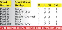 36 Pieces of Mens 2 Piece Knitted Loungewear Sets Henley Top With Woven Short Assorted Sizes M-2xl
