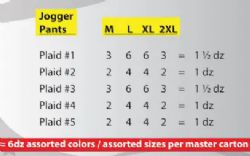 72 Pieces of Mens Yarn Dyed Woven Jogger Pants Assorted Plaids Loungewear Pants Sizes M-2xl