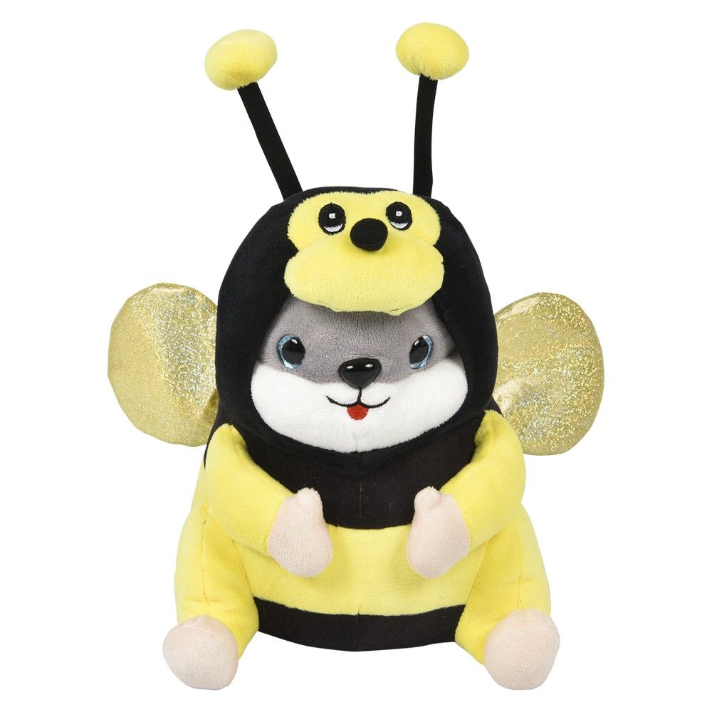 36 pieces 8.5" Dressed Hamster Bee - Plush Toys