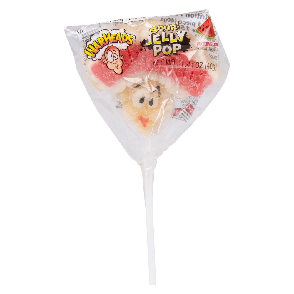 48 pieces Warheads Sour Jelly Pops - Food & Beverage
