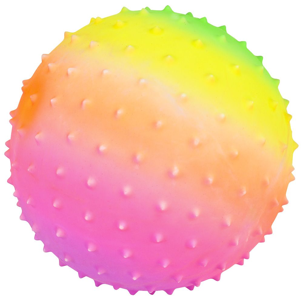 100 Pieces 5 Inch Rainbow Knobby Ball - Balls