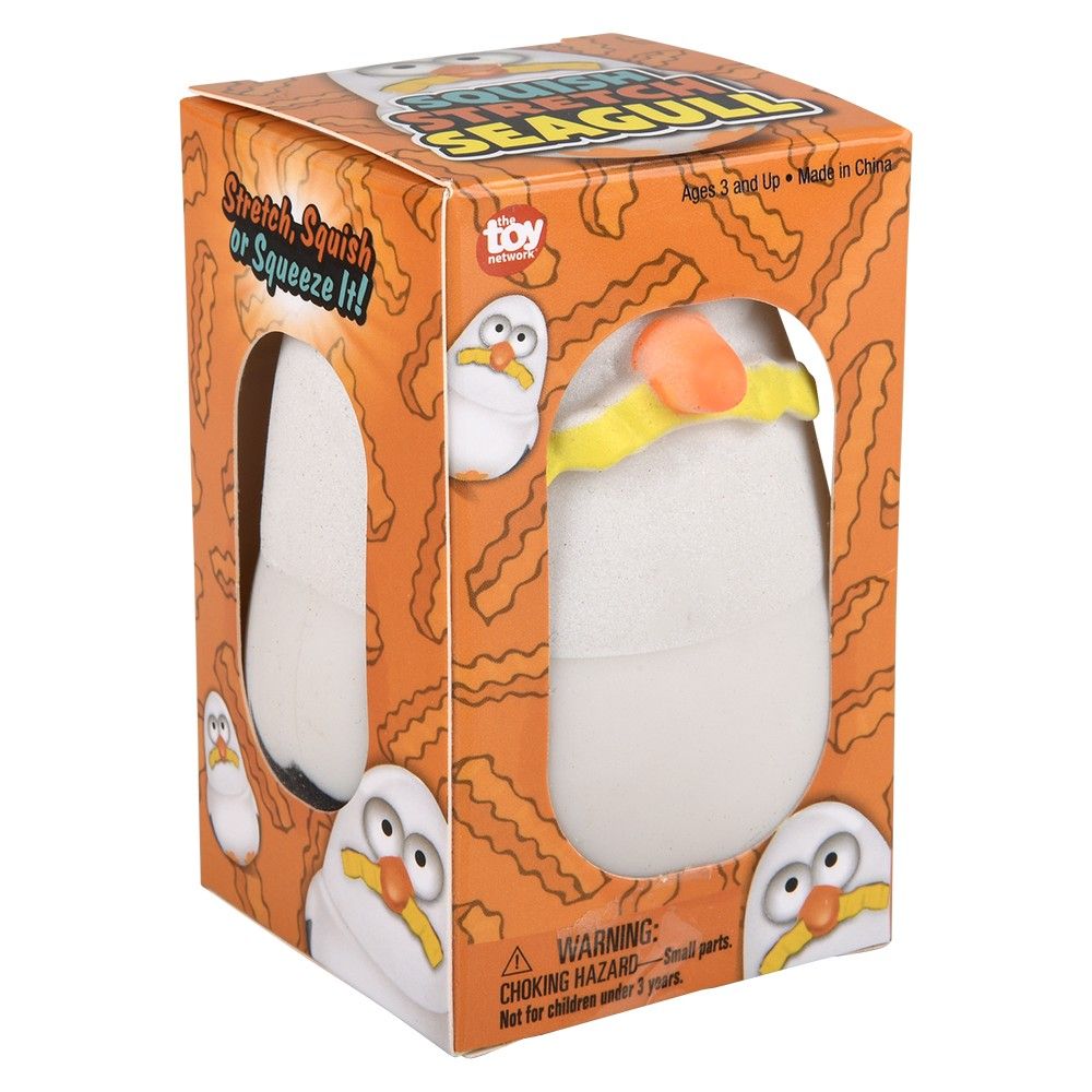 96 pieces 3.5" Squish And Stretch Seagull - Slime & Squishees