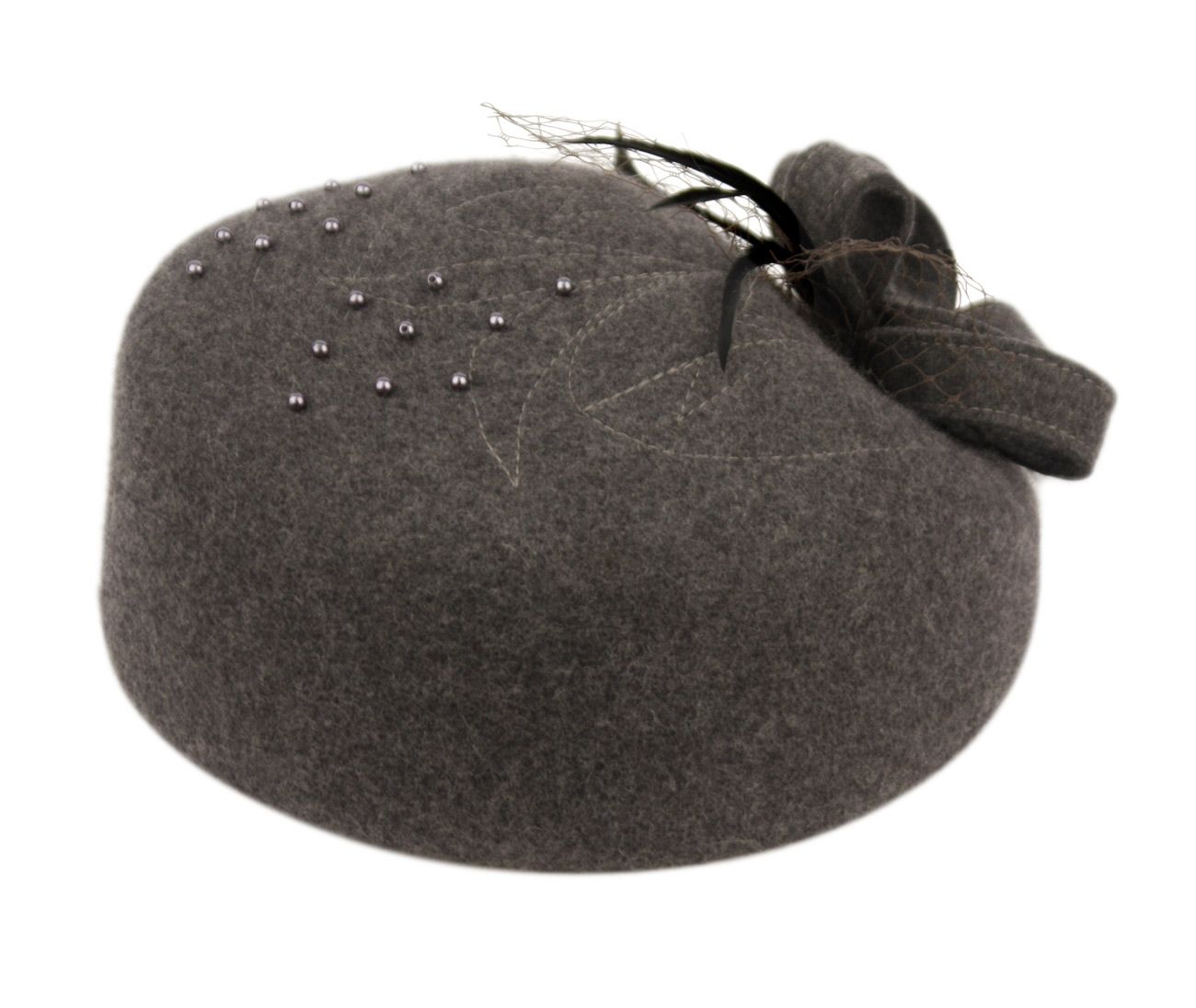 12 Pieces of Ladies Wool Felt Fascinator Hats