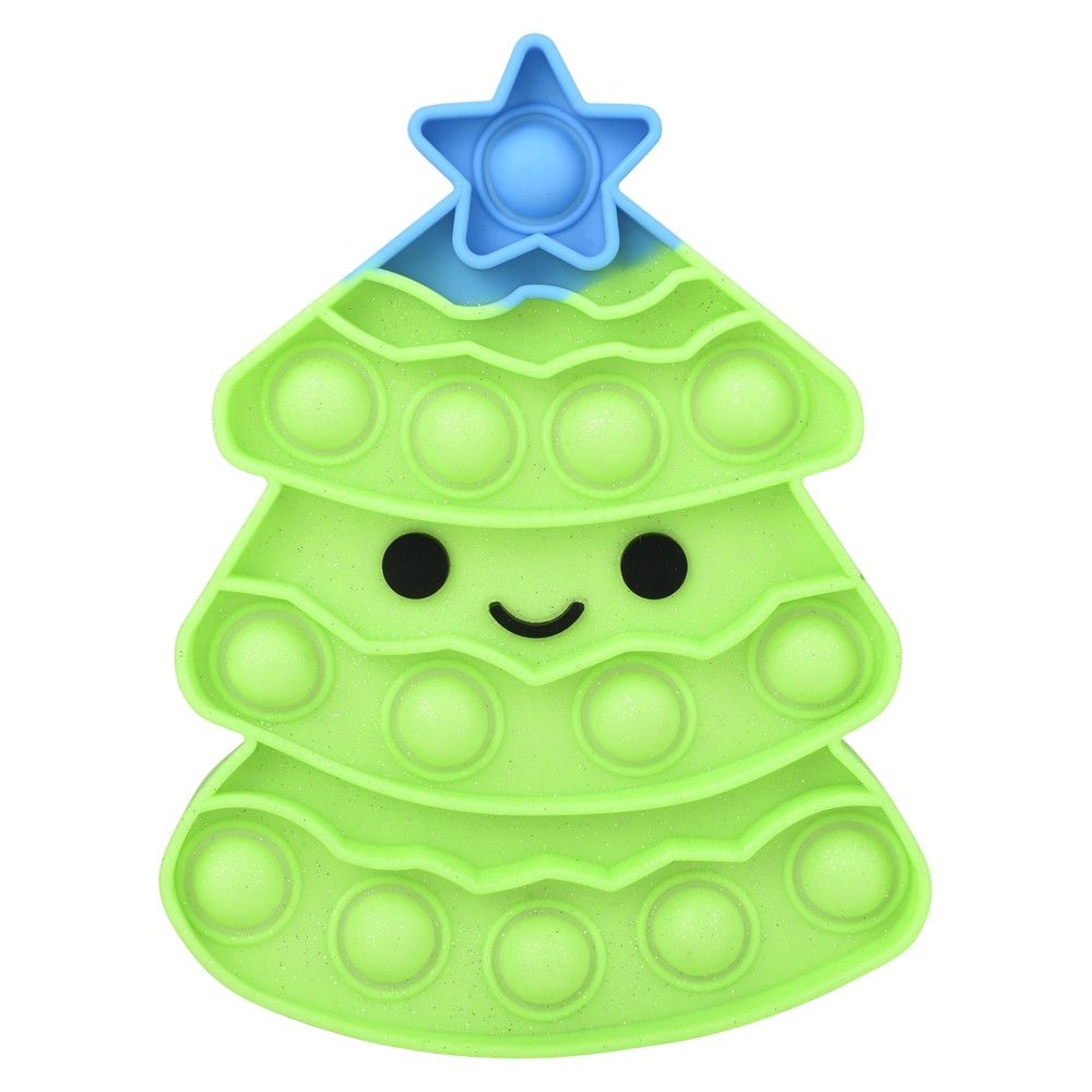 144 of Christmas Tree Glitter Bubble Poppers